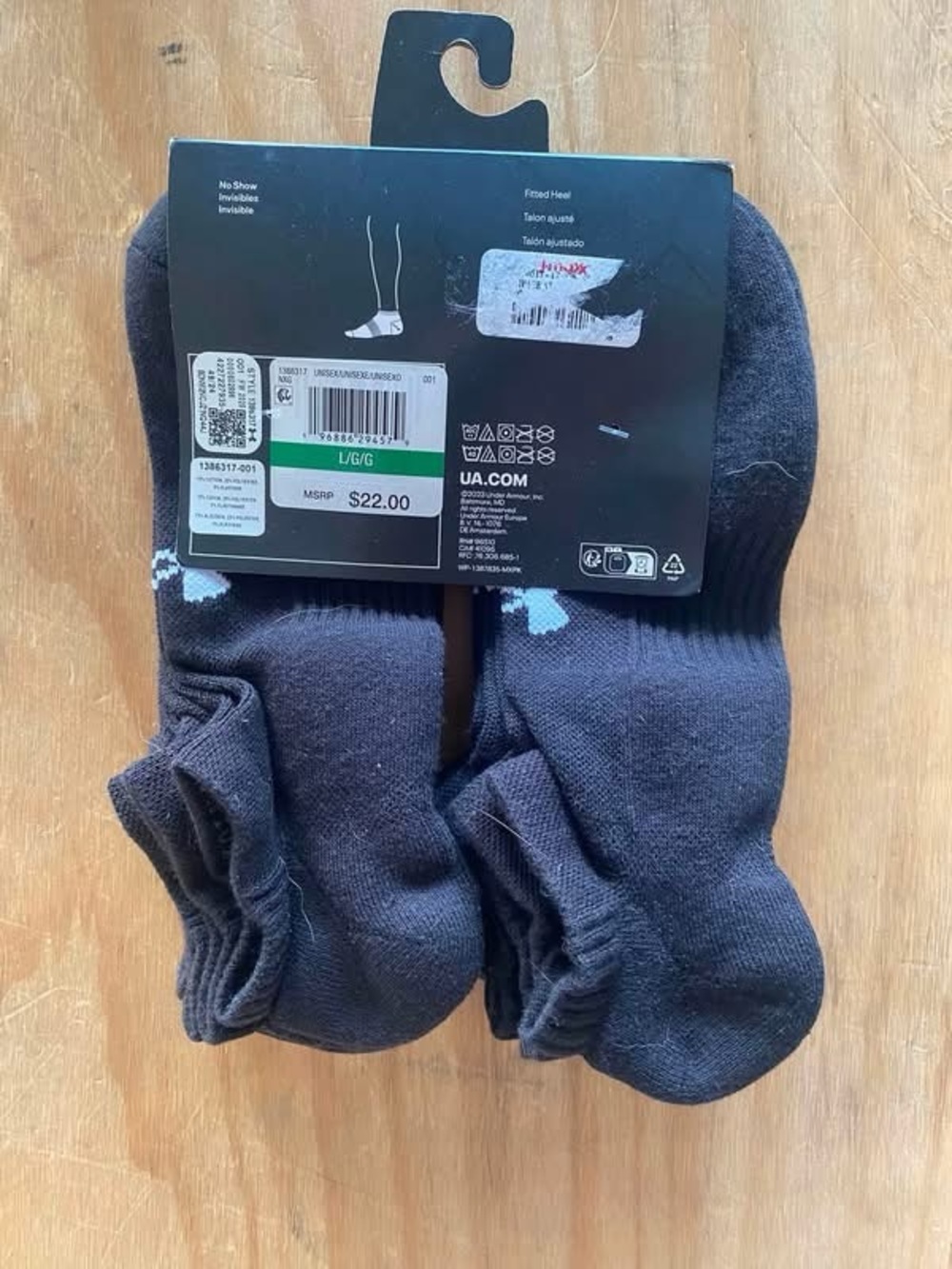 Under Armour Men's No-Show Athletic Socks - Black